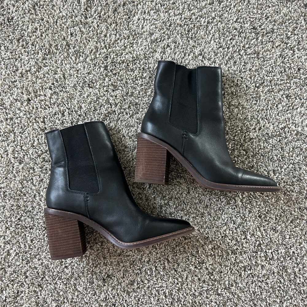 Crown Vintage Black Heeled Boots